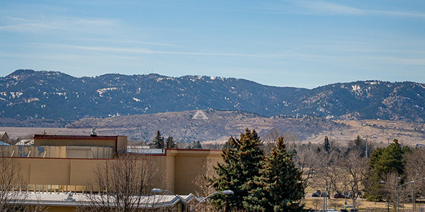 A picture of the Foothills from the CSU campus.